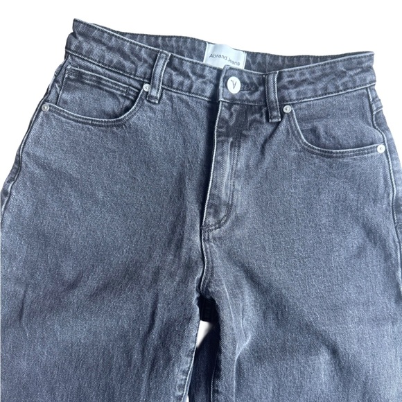 A Brand 95 Mid Baggy Black Wide-Leg Jeans - Picture 3 of 7